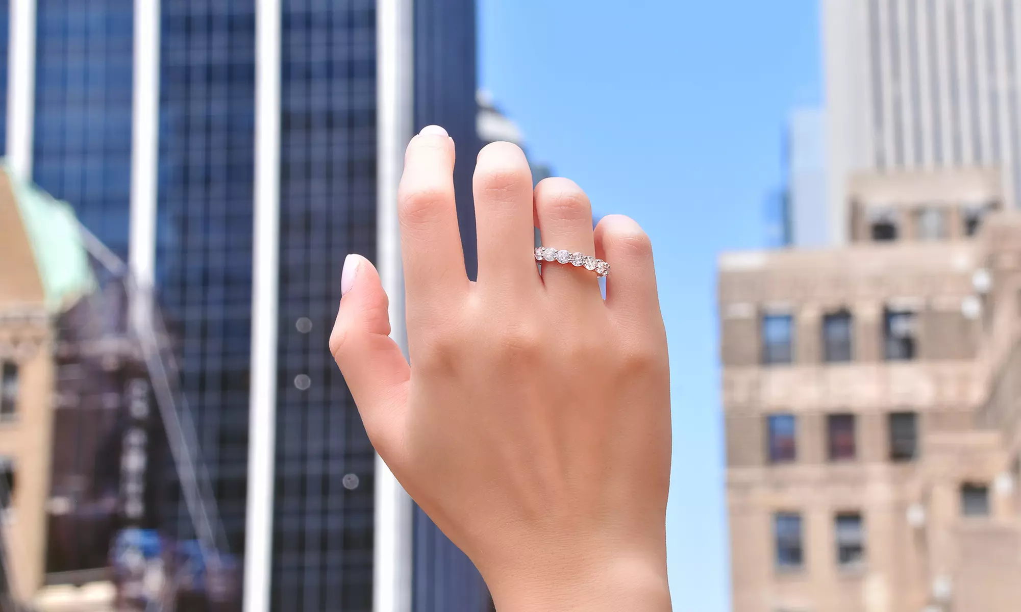 Luxe Eternity Band Collection Made With Cubic Zirconia Stones(Multiple Options) - Second Medium