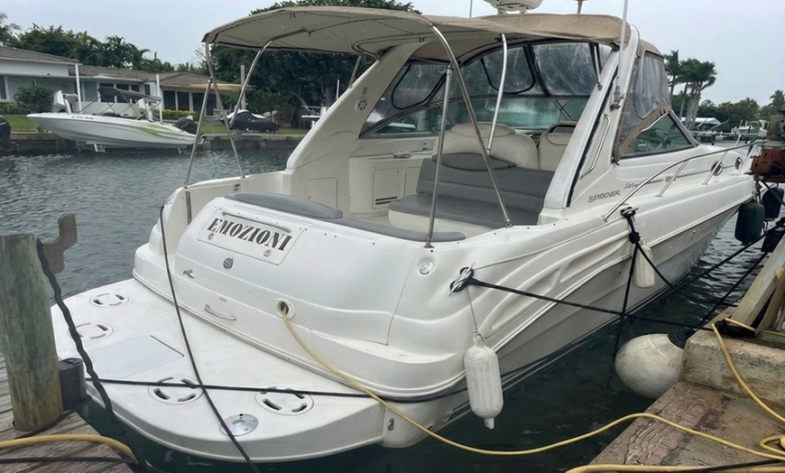 Image 2: Two, Three, or Four-Hr 36 FT Boat Rental up to Ten People Along Miami