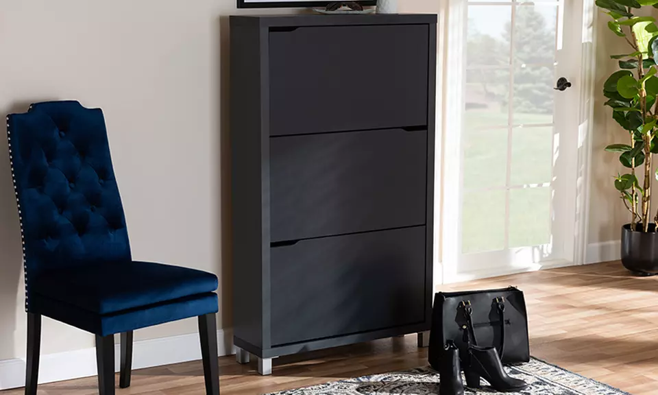 Simms Dark Grey Wooden Shoe Storage Cabinet (Multiple Sizes) - Primary Image