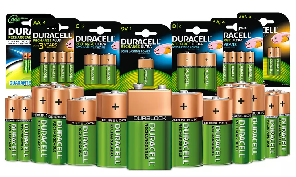 Up to 16 Duracell Rechargeable Batteries - Primary Image