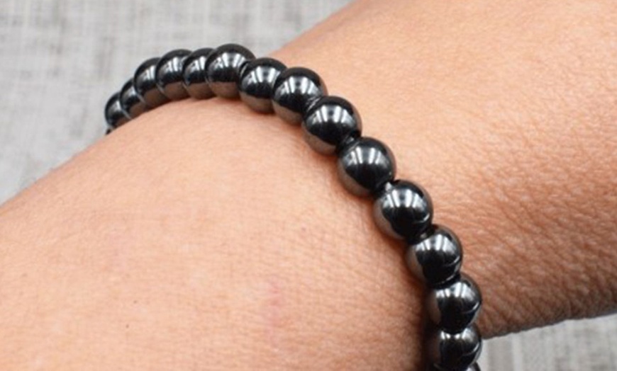 Image 5: 1, 2 ou 4 bracelets en hématite