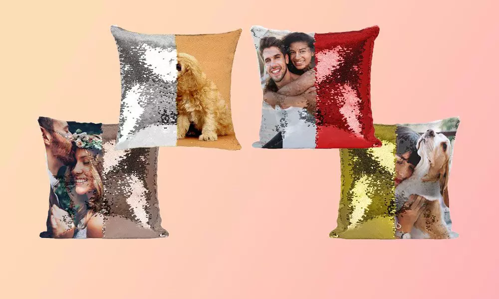 Magisches Foto-Paillettenkissen