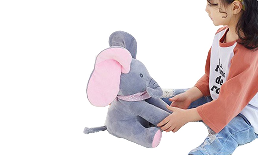 Image 3: One or Two Peek-A-Boo Interactive Sing and Play Plush Stuffed Toys