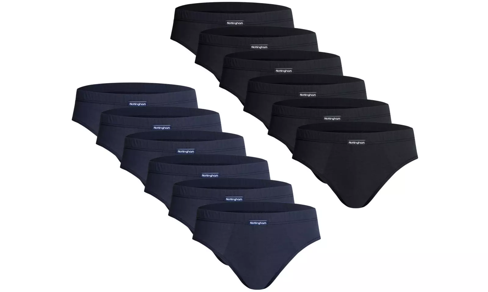 Set da 3, 6 o 12 slip o boxer da uomo Nottingham