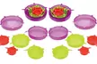 Set de 24 couvercles en silicone ou 2, 3 ou 5 casseroles et 1 ou 2 poignées Click & Cook - Second Medium