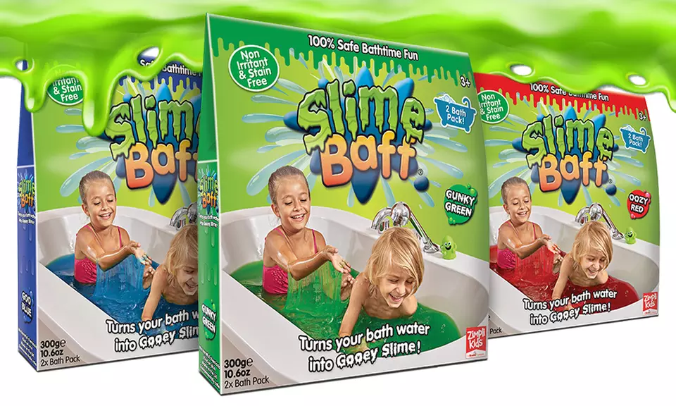 1, 2, 3 ou 4 poudres magiques pour le bain Slime Baff de Zimpli Kids - Primary Image