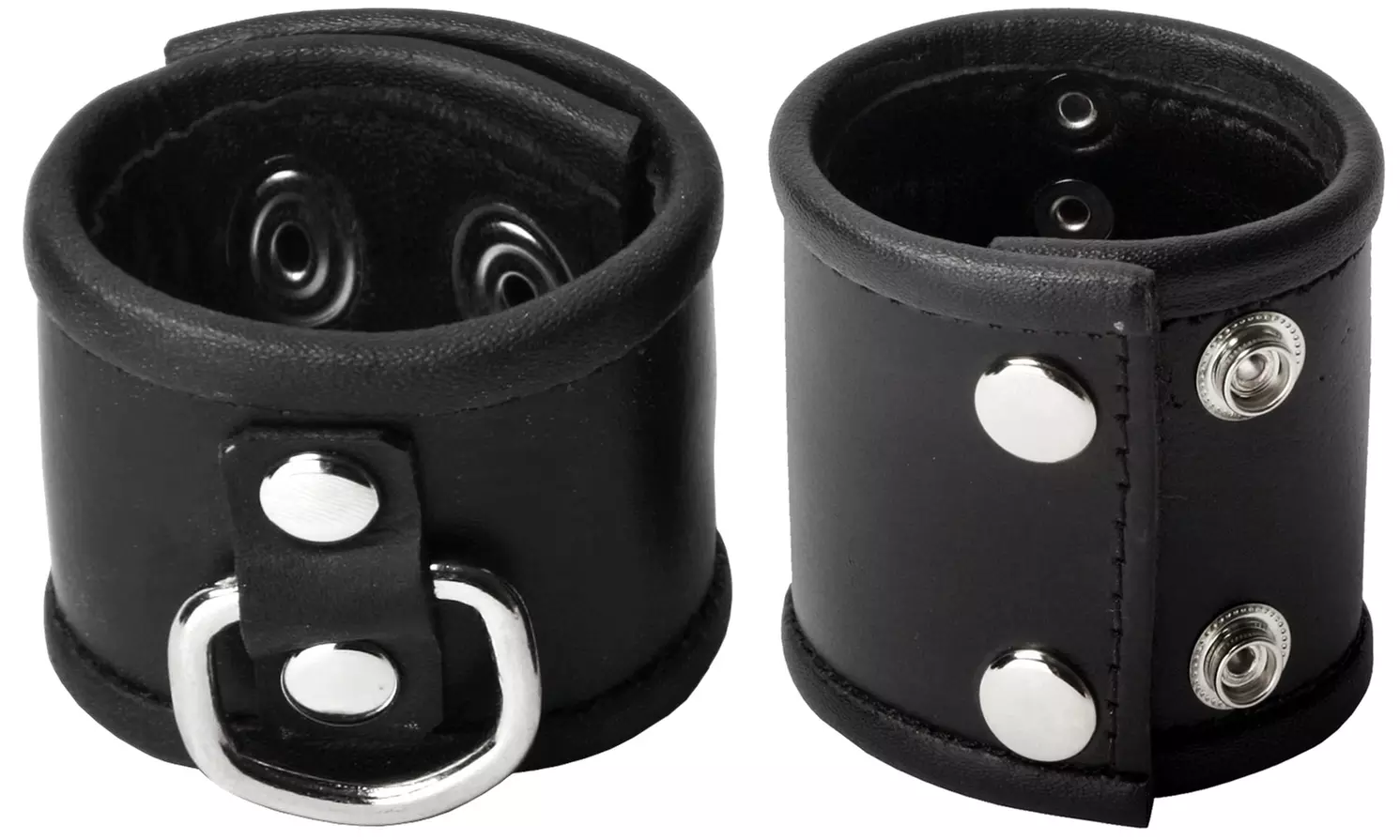 Leather Testicle Stretcher with D-Ring - Primary Image