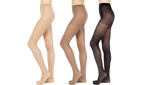 6 o 12 paia di collant donna Pompea 70 denari contenitive, disponibili in 3 colori e varie taglie