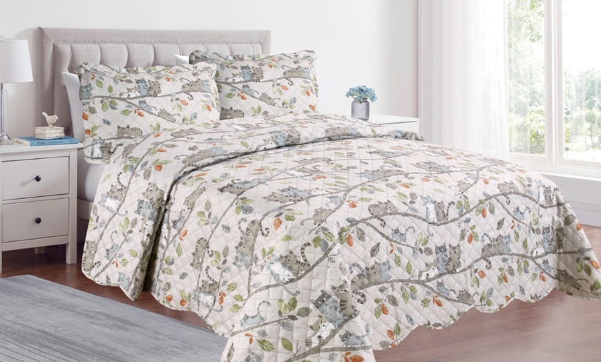 Image 3: Copriletto trapuntato, quilt, primavera, estate, Made in Italy