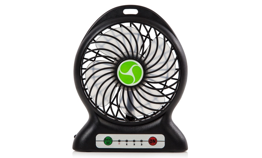 Image 1: Itek USB Power Bank Fan