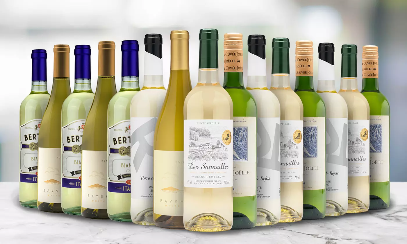 Less than $5 per bottle - 15 Bottles of International White Blends from Wine Insiders  - Primary Image