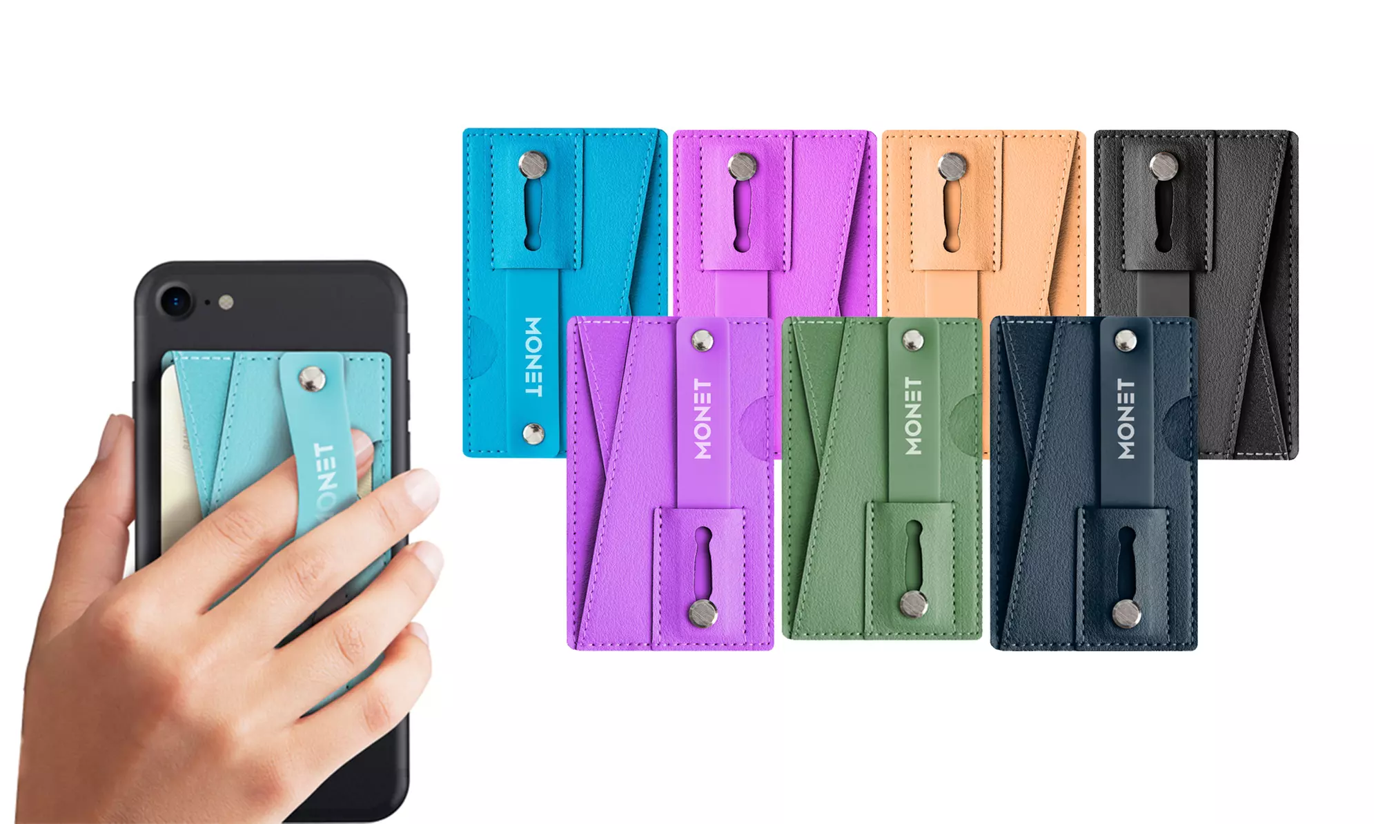 Monet Phone Grip with Wallet and Kickstand - Primary Image