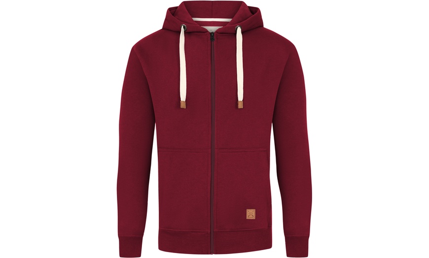 Image 14: Blu Apparel Men's Jenson Full Zip Hoodie