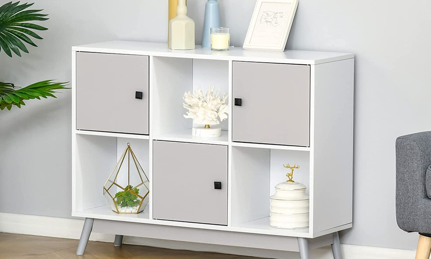 Image 8: HomCom Storage Cabinet