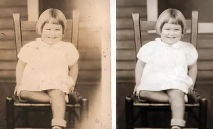 Digital-Photo Restoration from Shoebox Photo Restoration (Half Off). Two Options Available. - Primary Image