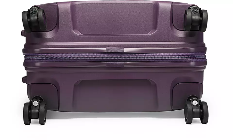 Maleta de ruedas rígida British Traveller con diseño ondulado