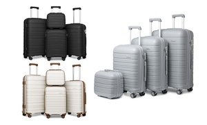 Four Piece Travel Suitcase Set