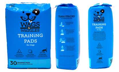 Wags & Wiggles Puppy Training Pads (30-, 90-, 150-, or 300-Pack)