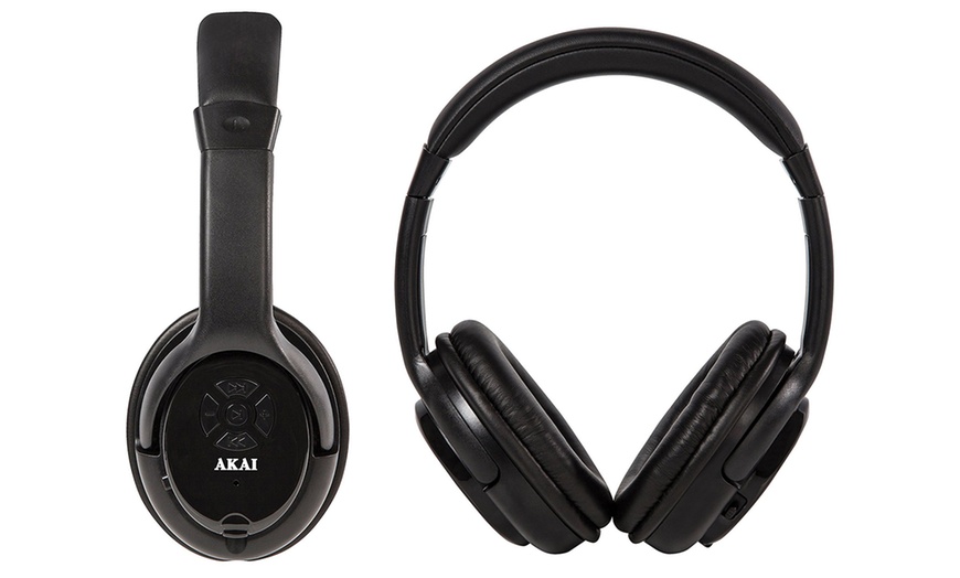 Image 1: Akai Bluetooth Headphones