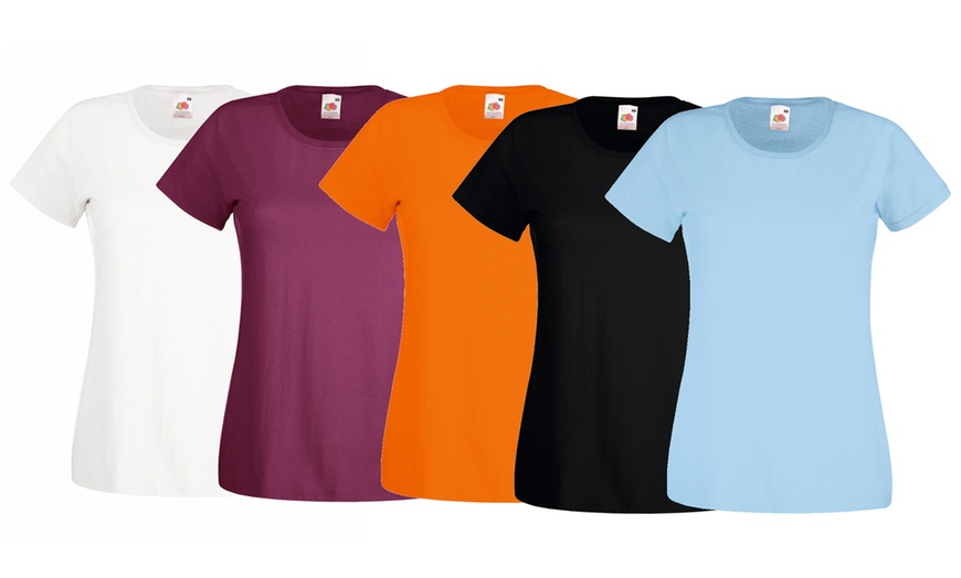 Image 4: Fruit of the Loom Women's T-Shirts