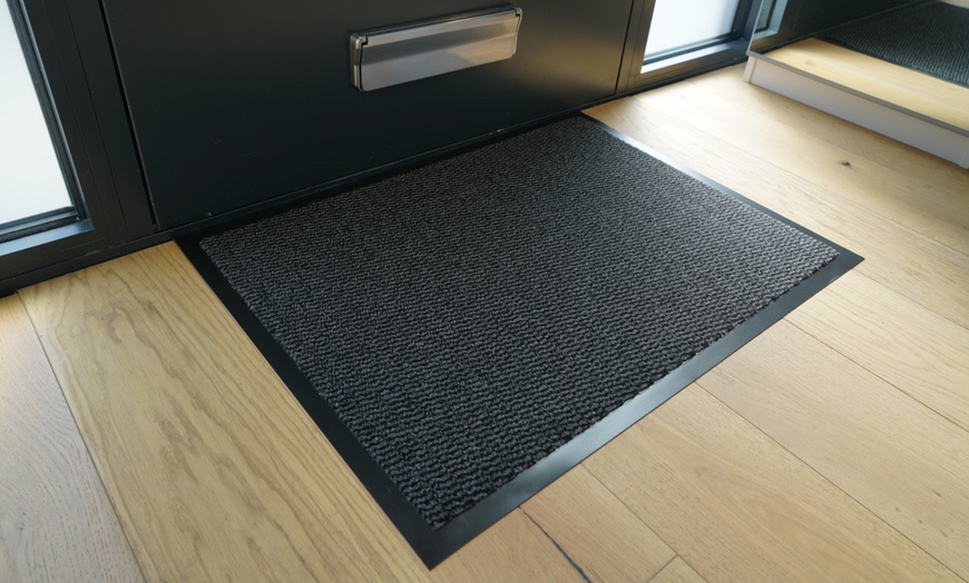 Image 1: Non-Slip Rubber Barrier Door Mat