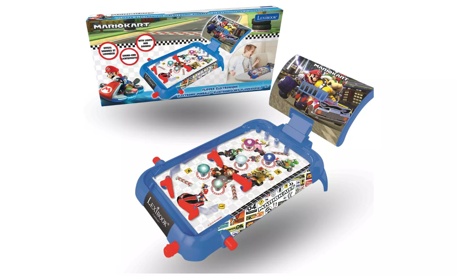 1 ou 2 flippers électroniques Mario Kart de Lexibook - Primary Image