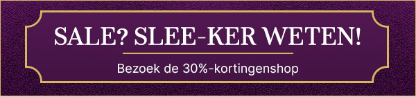 Sale? Slee-ker weten! Krijg tot 30% korting met code SLEE