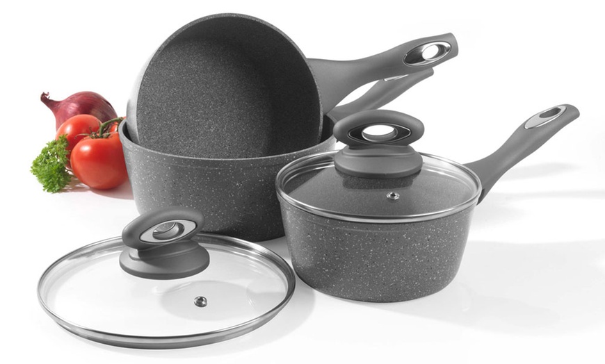 Image 1: Salter Three-Piece Pan Set