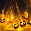 Image 1: Halloween Decoration LED Pumpkin Light String