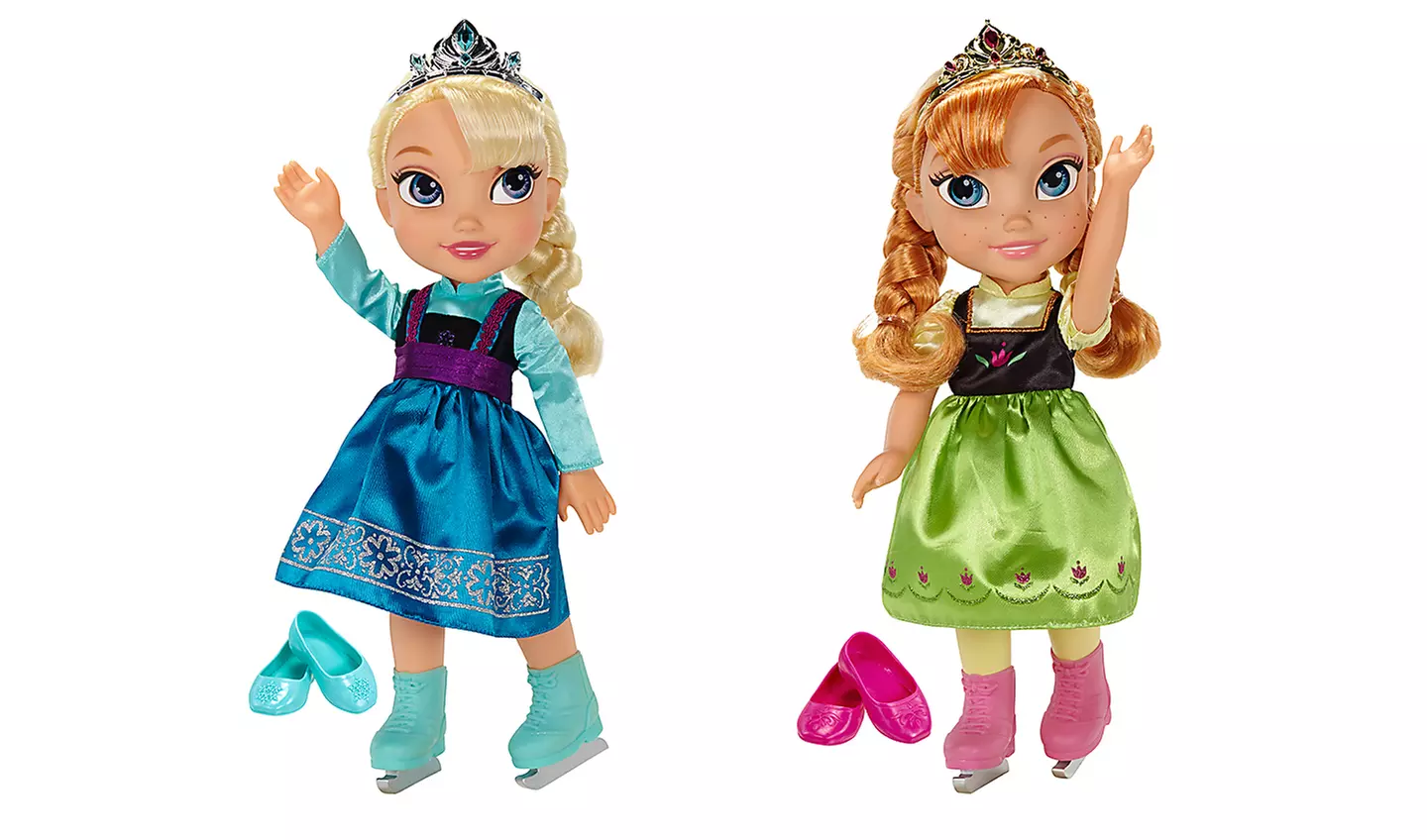 Disney's Frozen Anna and Else Ice-Skating Dolls - Primary Image