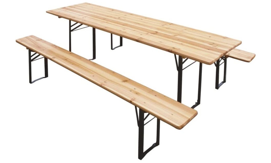 Image 1: Set birreria Azul in legno naturale