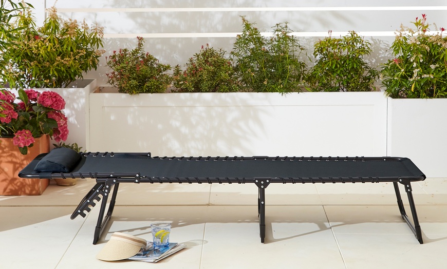 Image 3: Set of Two Neo Outdoor Folding Sun Loungers