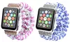 Painted Ceramic Beads Fashion Bracelet Band for Apple Watch Series 1, 2, 3, 4 & 5