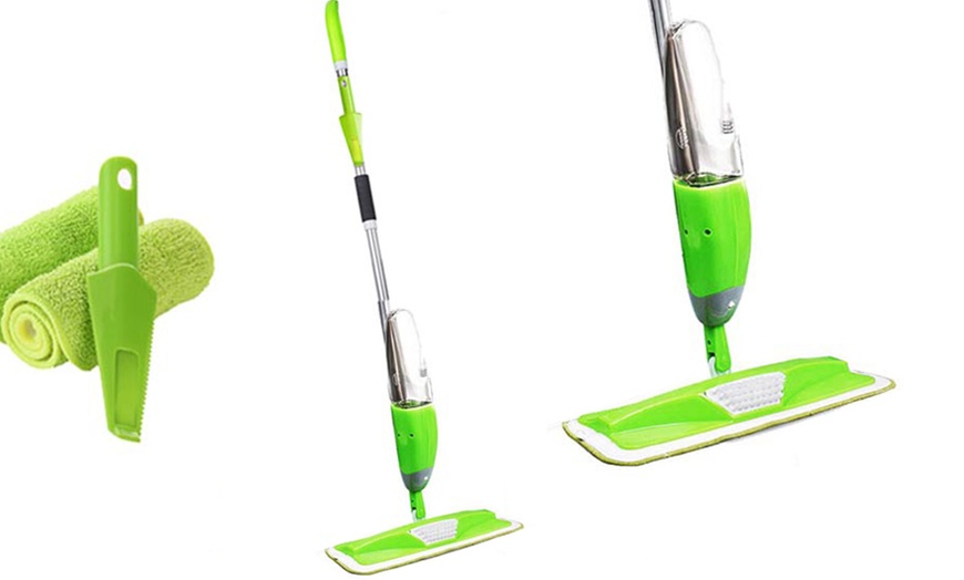 Image 2: Spray Mop with Pads and Scraper