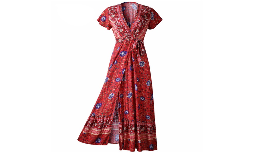 Image 4: Boho Wrap Dress