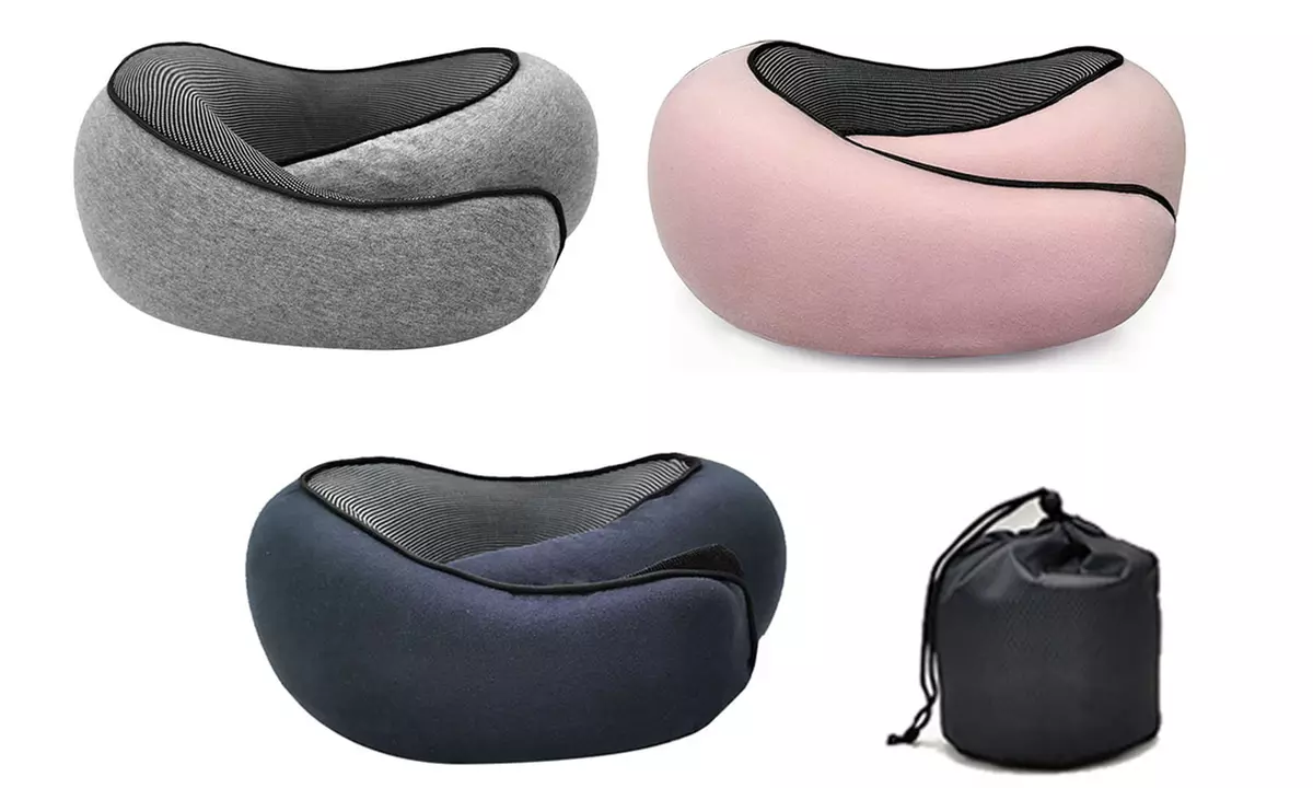 Adjustable Travel Memory Foam Neck Pillow