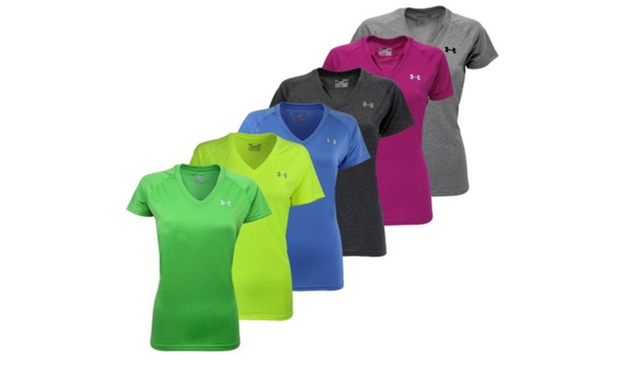 under armour women's v neck t shirt