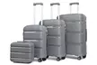 KONO 1x oder 4x Reisekoffer in Grau und in der Größe nach Wahl - Image 4