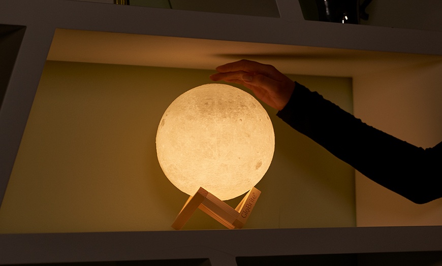 Image 8: Touch-Control LED 3D or Colour-Changing Moon Lamp