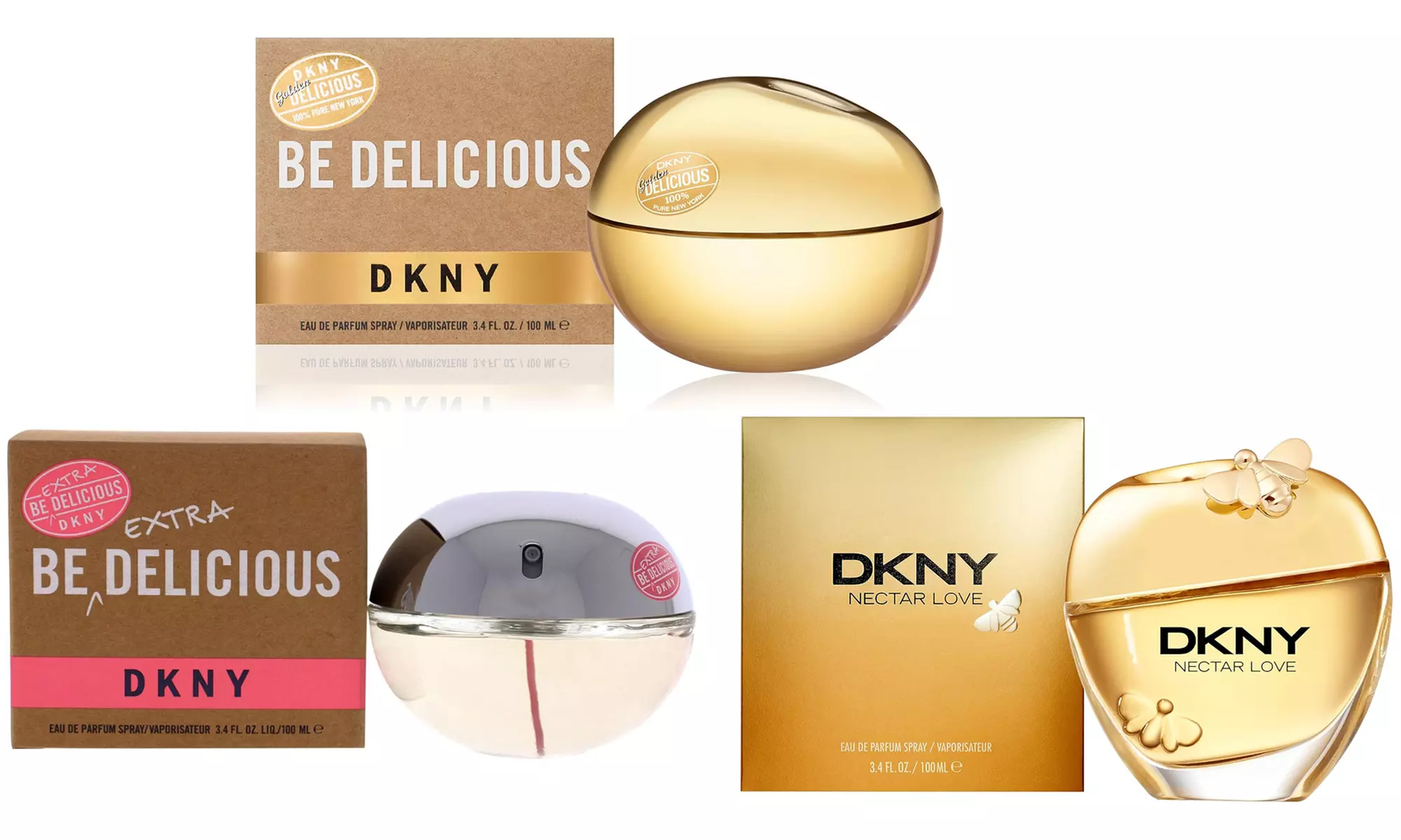 DKNY Be Extra Delicious, Golden Delicious or Nectar Love EDP for Women