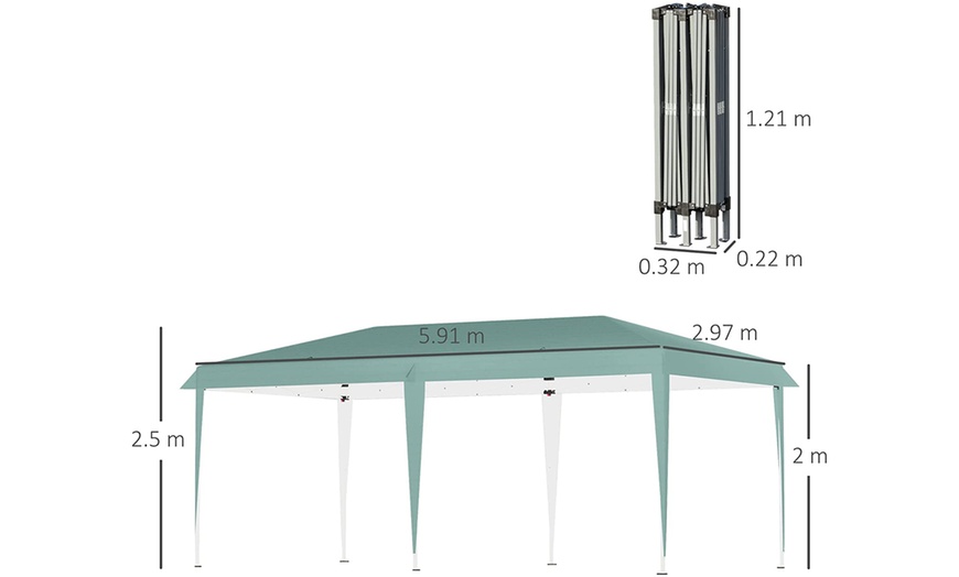 Image 5: Outsunny Portable Pop-Up Gazebo