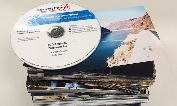 Photo-to-DVD Scanning for 500 or 1,000 4"x6" Photos from ScanMyPhotos.com (Up to 83% Off) - Primary Image