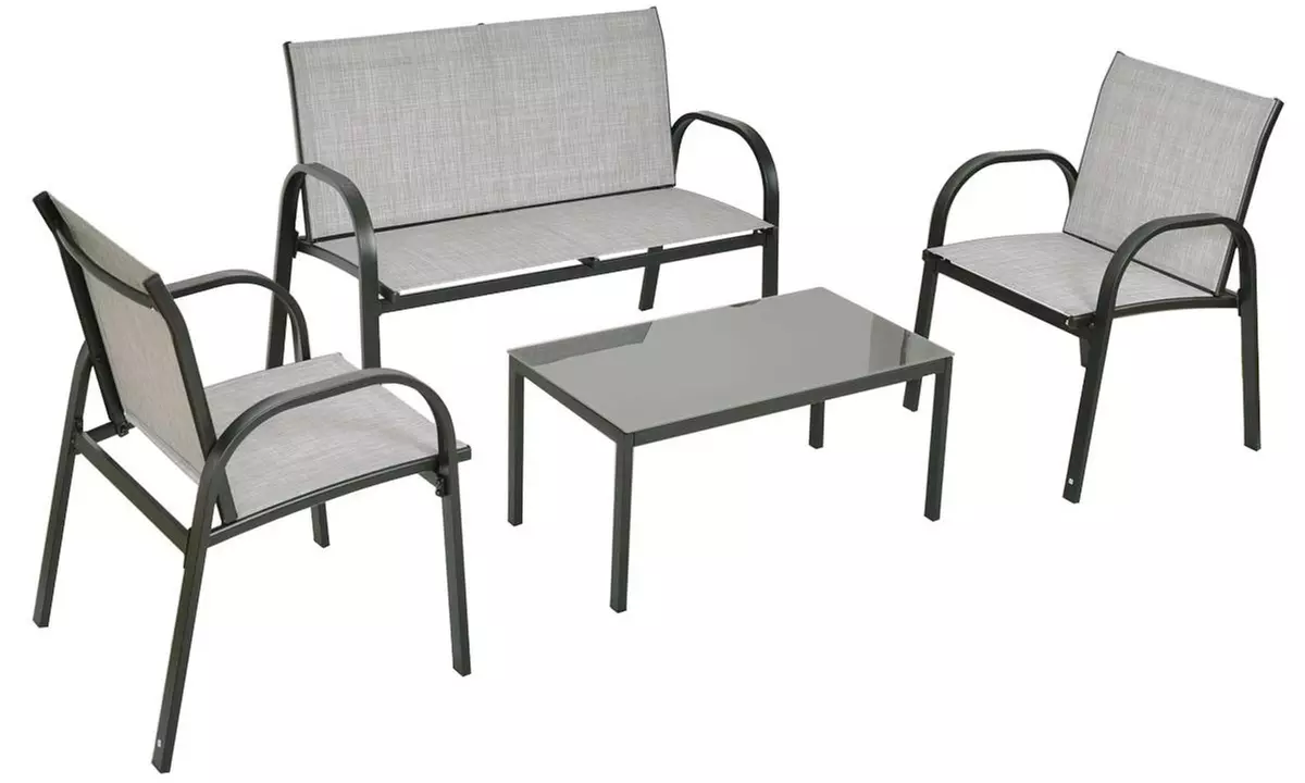 Steel Frame Patio Furniture Set (4-Piece) - Primary Image