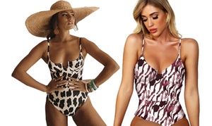 Animal Print One-Piece Swimsuit