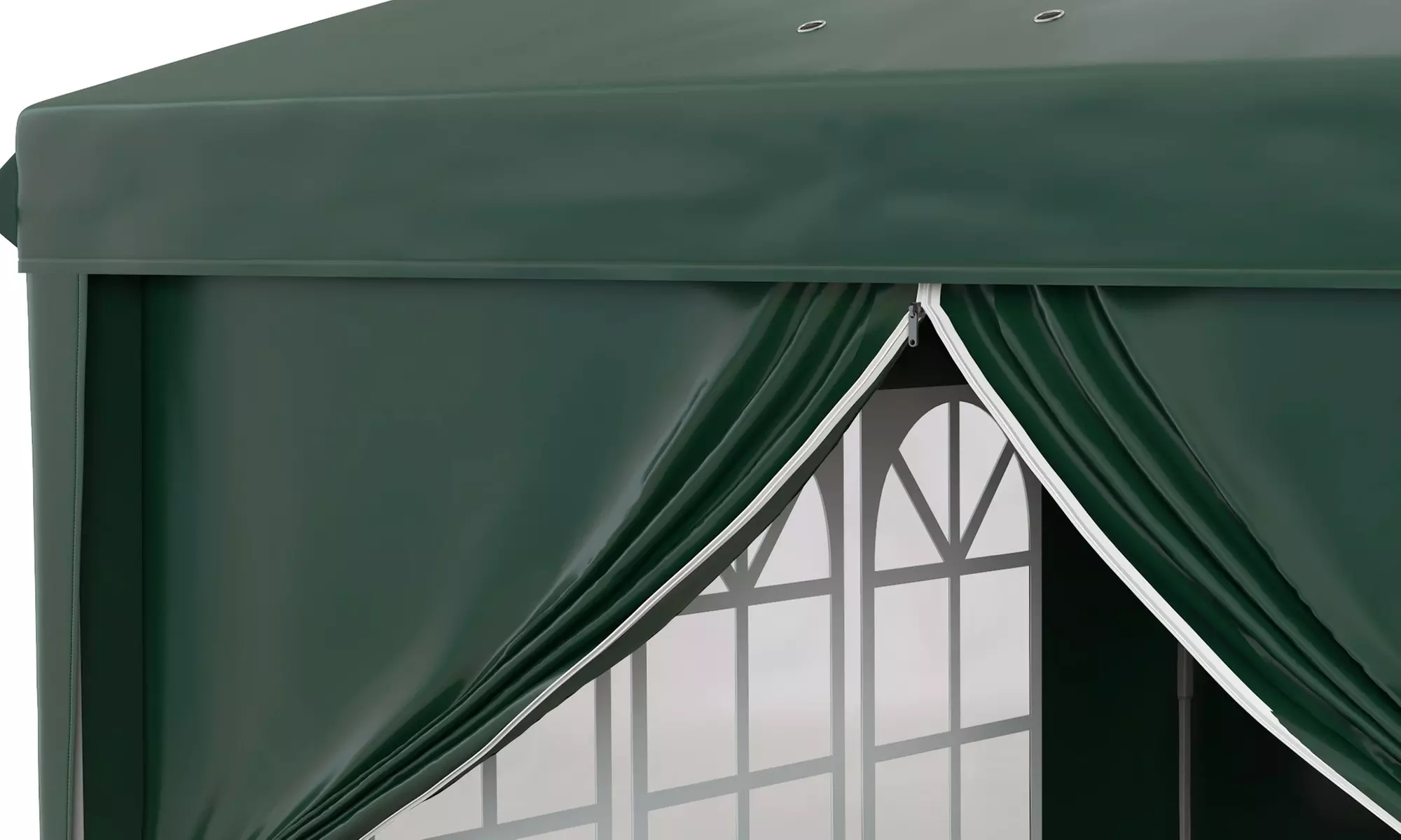Outsunny Large Pop-Up Gazebo 3x6m with Curtain Walls and Windows