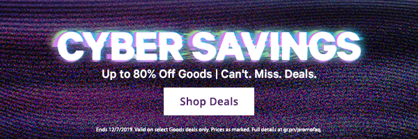 Up to 80% Off Goods >
