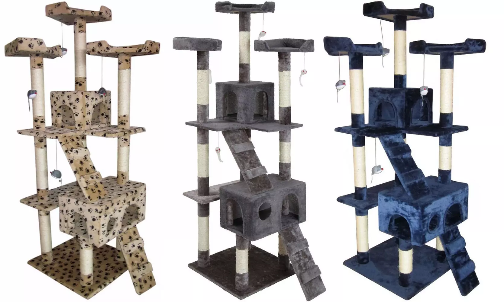 Tiragraffi per gatto Bakaji, 170 cm di altezza, disponibile in diversi colori - Primary Image