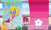 One or Two Personalized Kids Beach Towels or Flip Flops from Monogram Online (Up to 60%) 