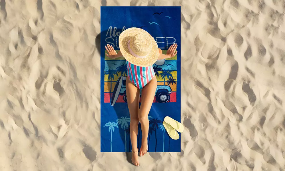 Telo mare morbido in cotone Co.Ingros.Tex