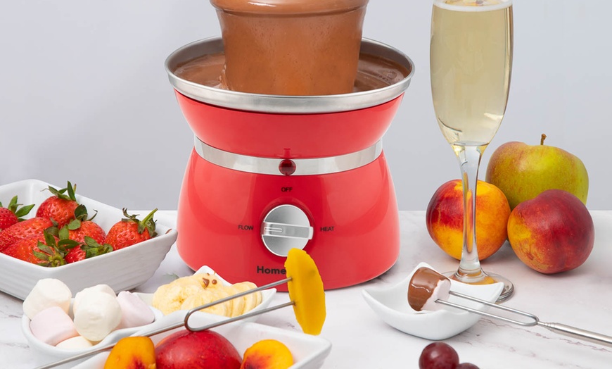 Image 6: Chocolate Fountain Three-Tier Fondue Set